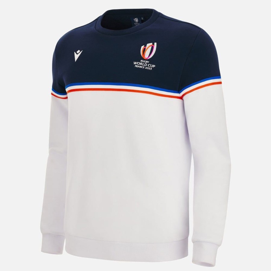 Tenues De Match Officielles Macron Rugby World Cup France 2023 | Sweat-Shirt En Coton Adulte Rugby World Cup 2023