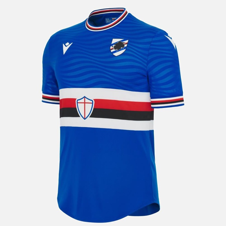 Tenues De Match Officielles Macron Uc Sampdoria | Maillot De Match Domicile Enfant Uc Sampdoria 2023/24