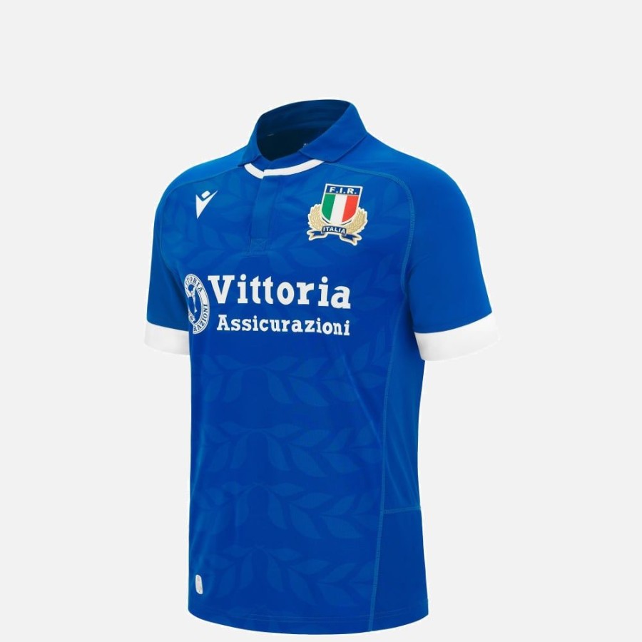 Tenues De Match Officielles Macron Federation Italienne De Rugby | Maillot De Match Domicile Replique Enfant Italia Rugby 2023/24