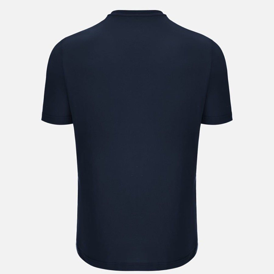 Tenues De Match Officielles Macron Bologna Fc 1909 | T-Shirt Navy Ligne Supporter Adulte Bologna Fc 1909 2022/23