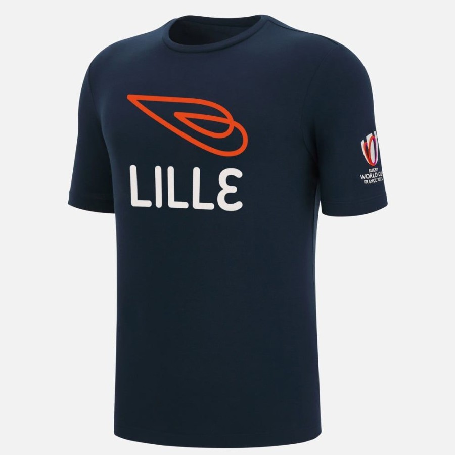 Tenues De Match Officielles Macron Rugby World Cup France 2023 | T-Shirt En Coton Adulte Rugby World Cup 2023