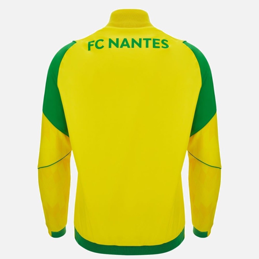 Tenues De Match Officielles Macron Fc Nantes | Veste Anthem Adulte Fc Nantes 2023/24