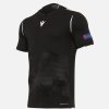 Tenues De Match Officielles Macron Arbitres Uefa | Maillot Arbitre Noir Uefa Euro 2020 | Vetements De Sport Techniques Macron