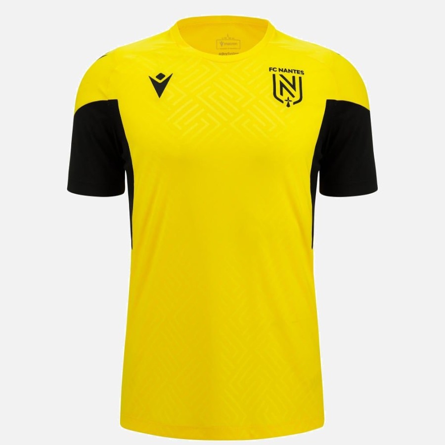 Tenues De Match Officielles Macron Fc Nantes | T-Shirt Entrainement Adulte Fc Nantes 2023/24