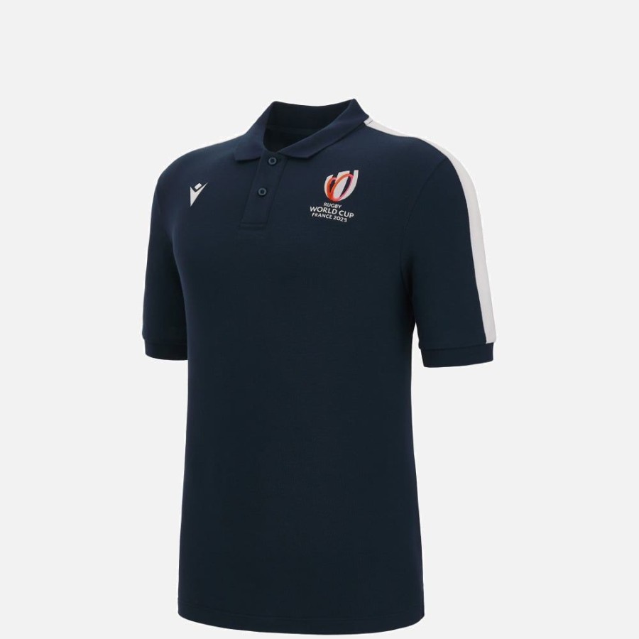 Tenues De Match Officielles Macron Rugby World Cup France 2023 | Polo Pique En Coton Enfant Rugby World Cup 2023