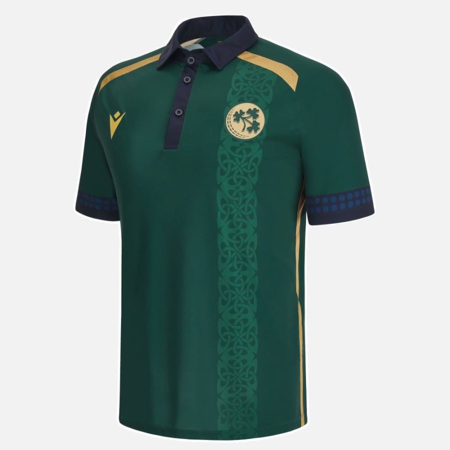 Tenues De Match Officielles Macron Ireland Cricket Team | Maillot De Match Odi Adulte Ireland Cricket Team 2023/24