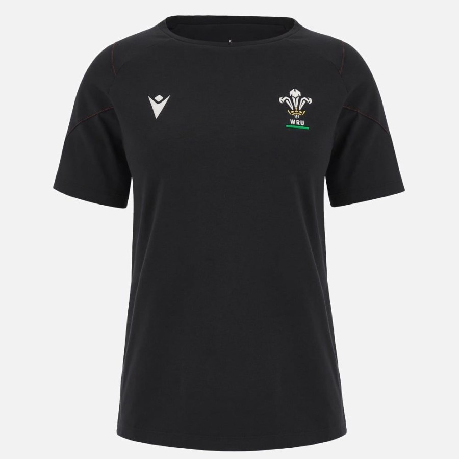 Tenues De Match Officielles Macron Rugby Du Pays De Galles | T-Shirt De Voyage Femme Galles Rugby 2023/24