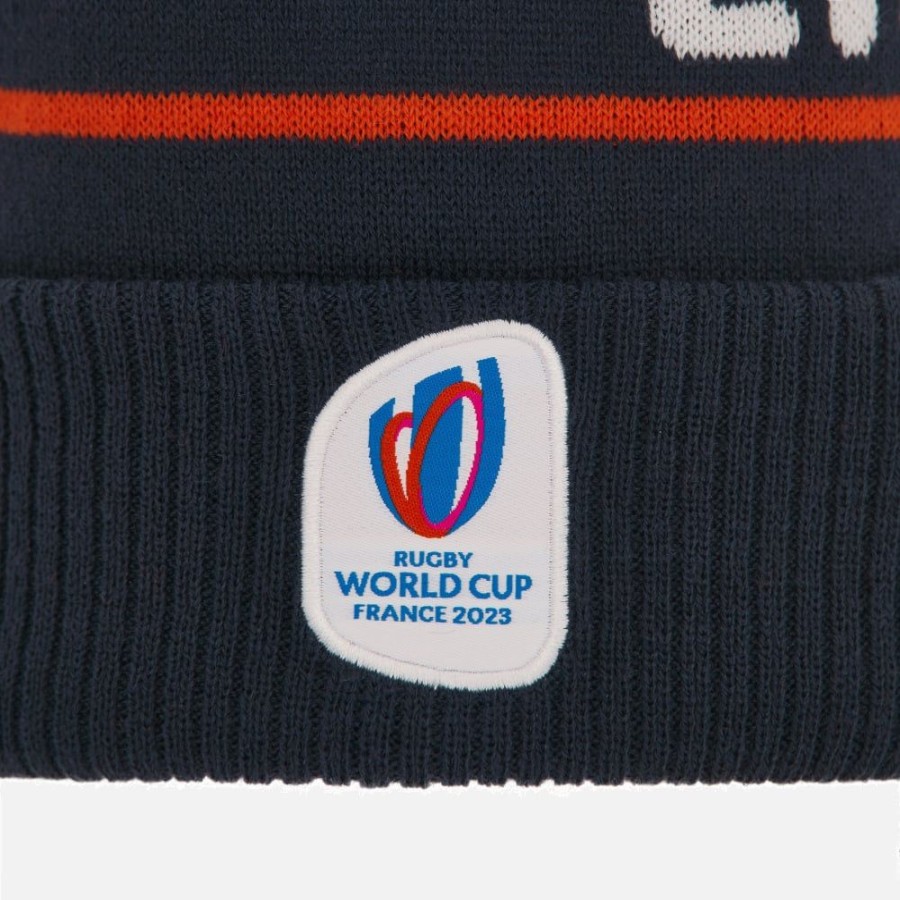 Tenues De Match Officielles Macron Rugby World Cup France 2023 | Bonnet Avec Pompon Adulte Rugby World Cup 2023