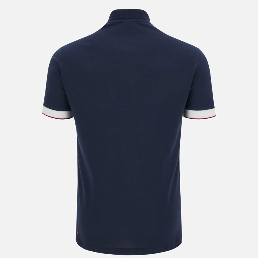 Tenues De Match Officielles Macron Bologna Fc 1909 | Polo Officiel En Polycotton Adulte Bologna Fc 1909 2023/24