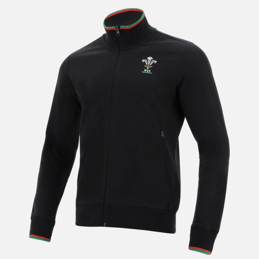 Tenues De Match Officielles Macron Rugby Du Pays De Galles | Sweatshirt Gratte Ligne Supporter Du Pays De Galles Rugby 2020/21 | Vetements De Sport Techniques Macron