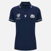 Tenues De Match Officielles Macron Ecosse Rugby | Maillot Replique De Match Domicile En Coton Femme Rugby World Cup 2023 Ecosse Rugby