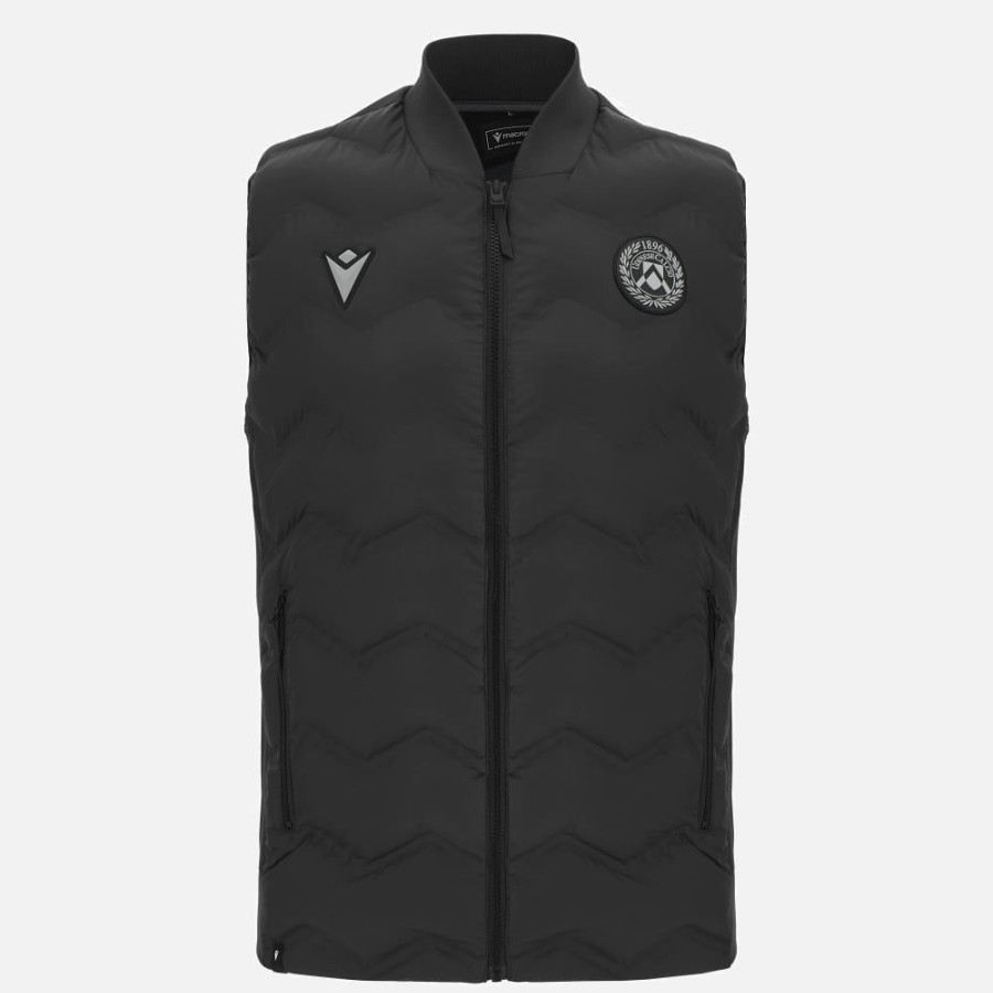 Tenues De Match Officielles Macron Udinese Calcio | Udinese Calcio 2023/24 Veste Sans Manche Matelassee Athleisure Pour Homme