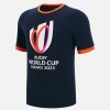 Tenues De Match Officielles Macron Rugby World Cup France 2023 | T-Shirt En Coton Adulte Rugby World Cup 2023