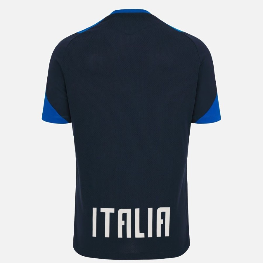 Tenues De Match Officielles Macron Federation Italienne De Rugby | T-Shirt Entrainement Adulte Italia Rugby 2023/24