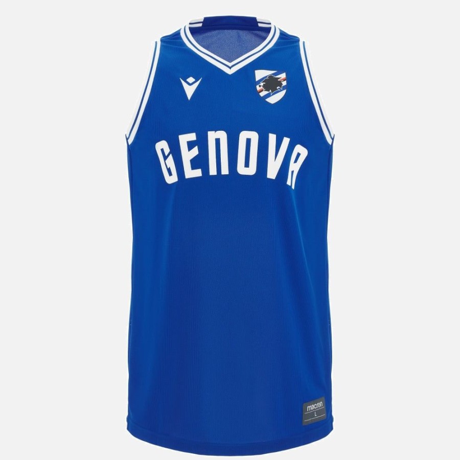 Tenues De Match Officielles Macron Uc Sampdoria | Debardeur Basketball Adulte Uc Sampdoria 2023/24