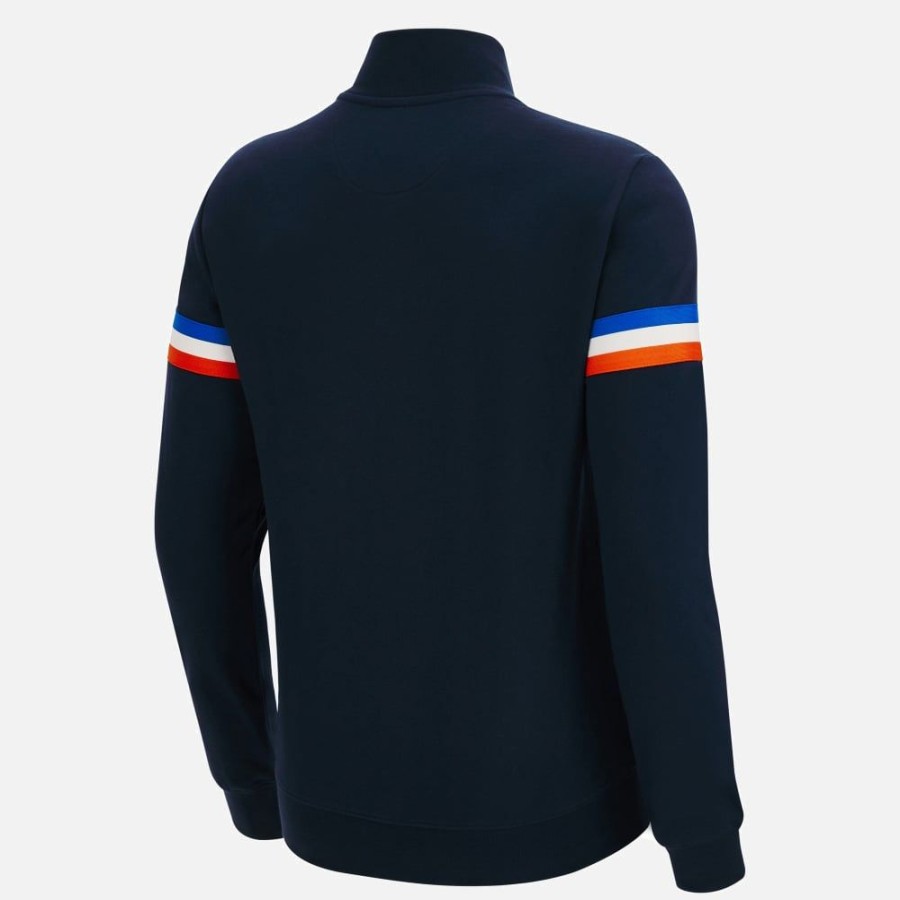 Tenues De Match Officielles Macron Rugby World Cup France 2023 | Sweat En Coton Avec Fermeture Eclair Integrale Adulte Rugby World Cup 2023