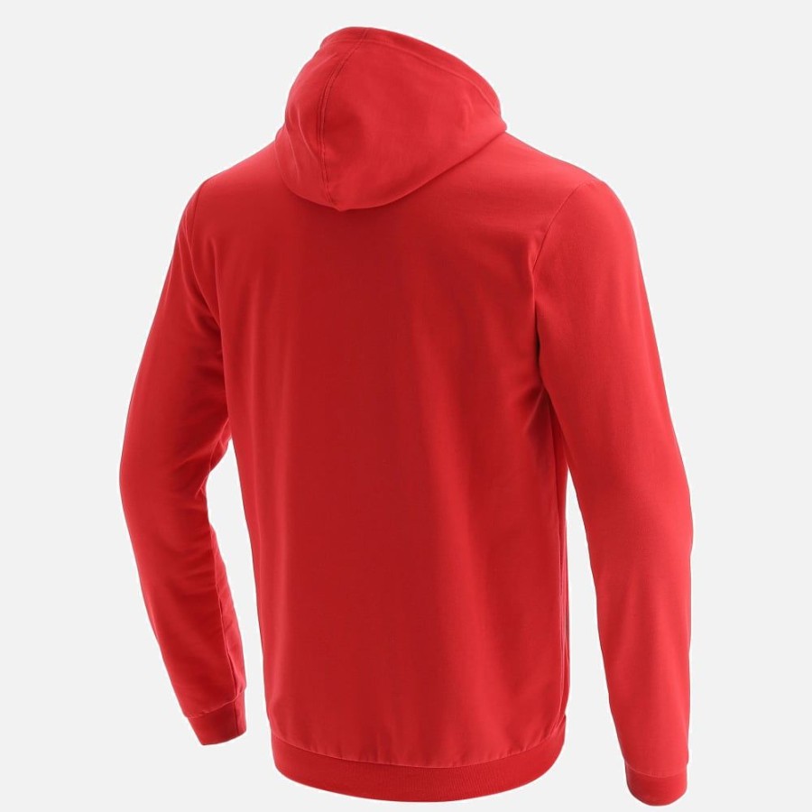 Tenues De Match Officielles Macron Equipe D'Albanie De Football | Sweat-Shirt De Voyage En Coton Adulte Equipe Albanie Fshf 2020/21 | Vetements De Sport Techniques Macron