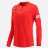 Tenues De Match Officielles Macron Arbitres Uefa | Maillot Arbitre Femme Rouge Uefa 2021 | Vetements De Sport Techniques Macron