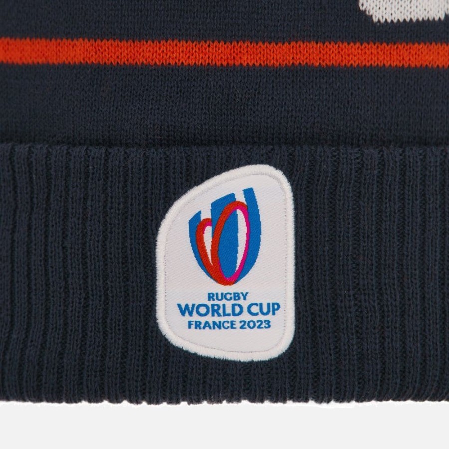 Tenues De Match Officielles Macron Rugby World Cup France 2023 | Bonnet Avec Pompon Adulte Rugby World Cup 2023