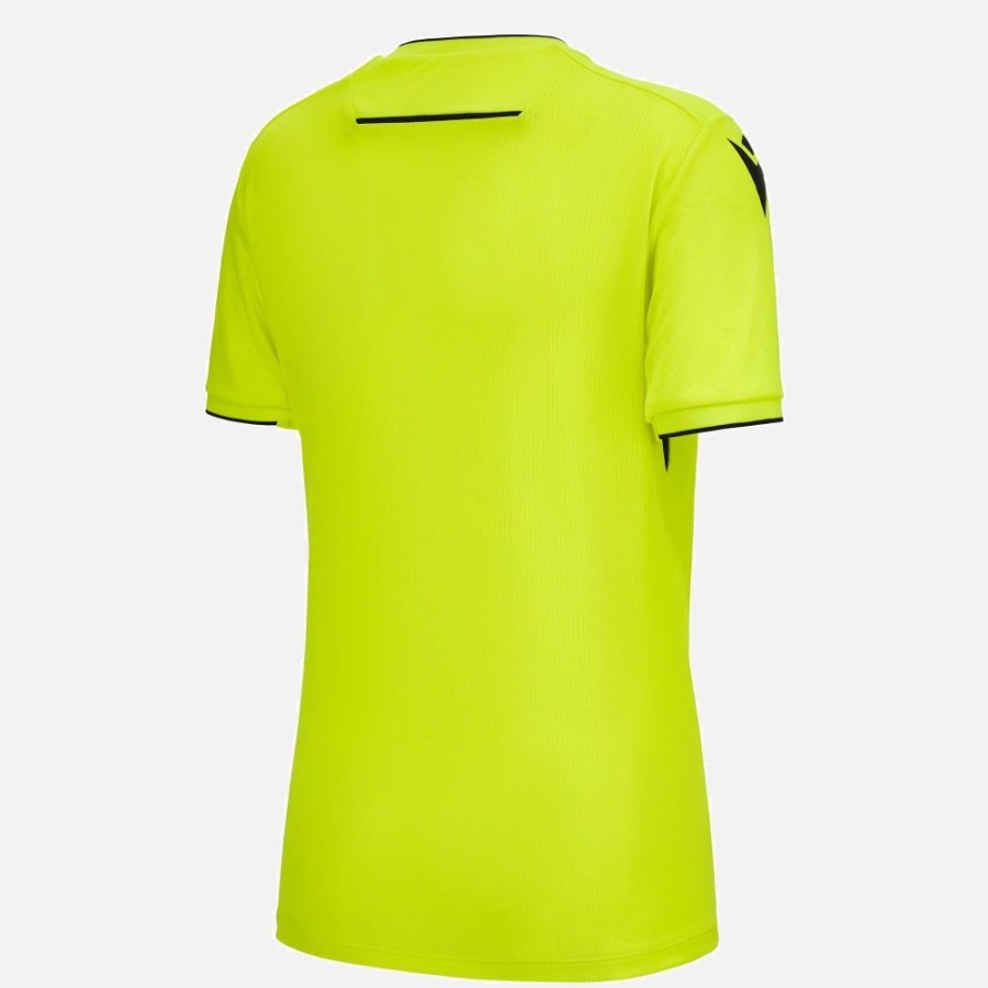 Tenues De Match Officielles Macron Arbitres Uefa | Maillot Arbitre Femme Neon Jaune Uefa 2023/25