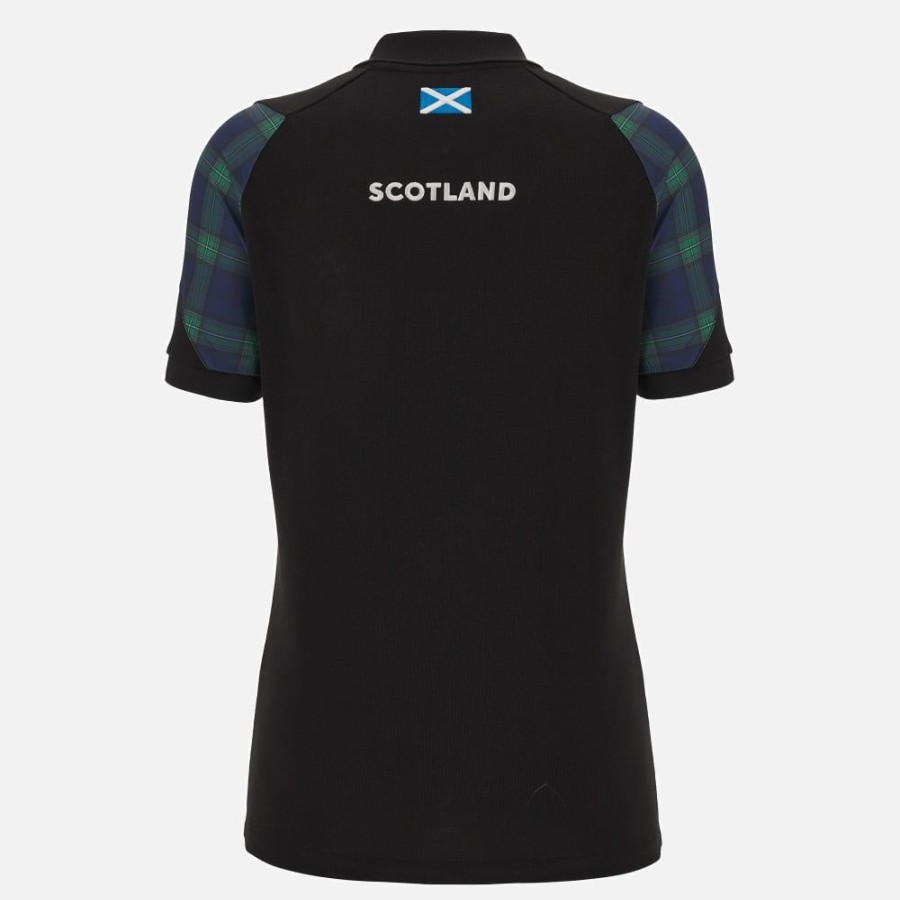 Tenues De Match Officielles Macron Ecosse Rugby | Polo De Voyage Pour Femme Ecosse Rugby 2023/24