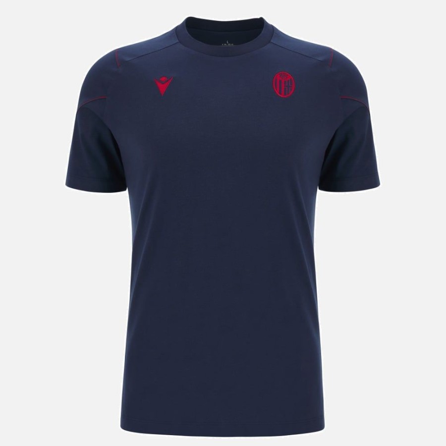 Tenues De Match Officielles Macron Bologna Fc 1909 | T-Shirt De Voyage Adulte Bologna Fc 1909 2023/24