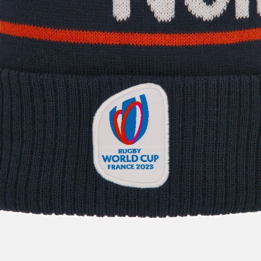 Tenues De Match Officielles Macron Rugby World Cup France 2023 | Bonnet Avec Pompon Adulte Rugby World Cup 2023