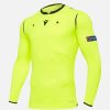 Tenues De Match Officielles Macron Arbitres Uefa | Maillot Arbitre Neon Jaune Uefa Euro 2020 | Vetements De Sport Techniques Macron