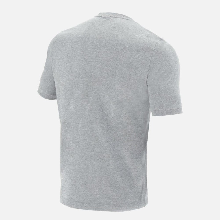 Tenues De Match Officielles Macron Rugby Du Pays De Galles | T-Shirt Gris Effet Melange Ligne Supporter Du Pays De Galles Rugby 2020/21 | Vetements De Sport Techniques Macron