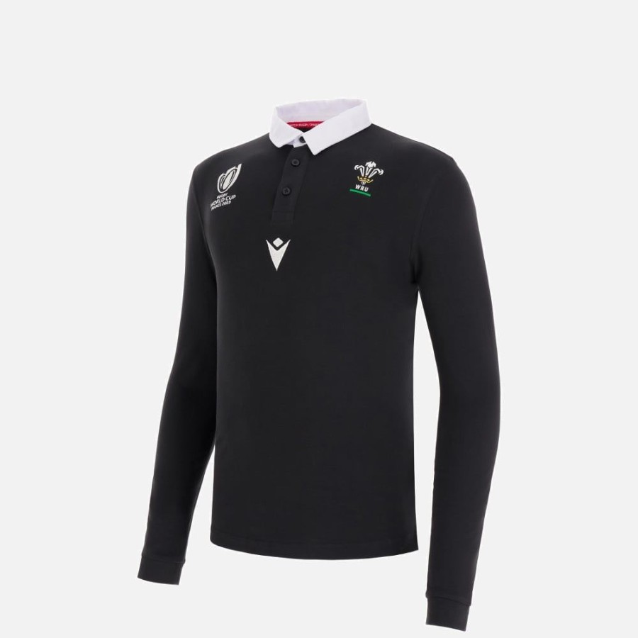 Tenues De Match Officielles Macron Rugby Du Pays De Galles | T-Shirt Rugby Entrainement Enfant Ligne Supporter Rugby World Cup 2023 Galles Rugby