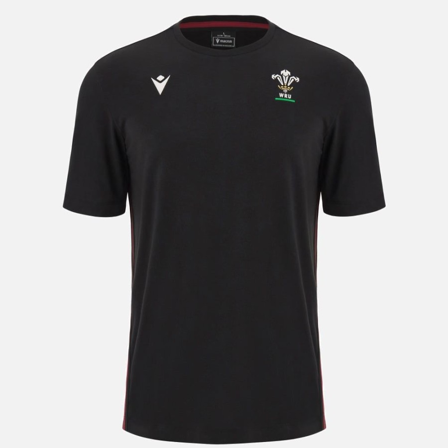 Tenues De Match Officielles Macron Rugby Du Pays De Galles | T-Shirt De Voyage Adulte Galles Rugby 2023/24