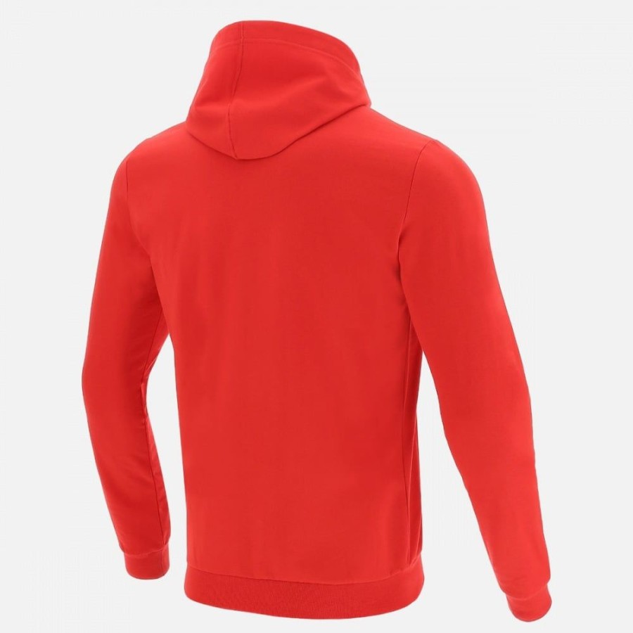 Tenues De Match Officielles Macron Rugby Du Pays De Galles | Sweatshirt Avec Capuche Ligne Supporter Du Pays De Galles Rugby 2020/21 | Vetements De Sport Techniques Macron