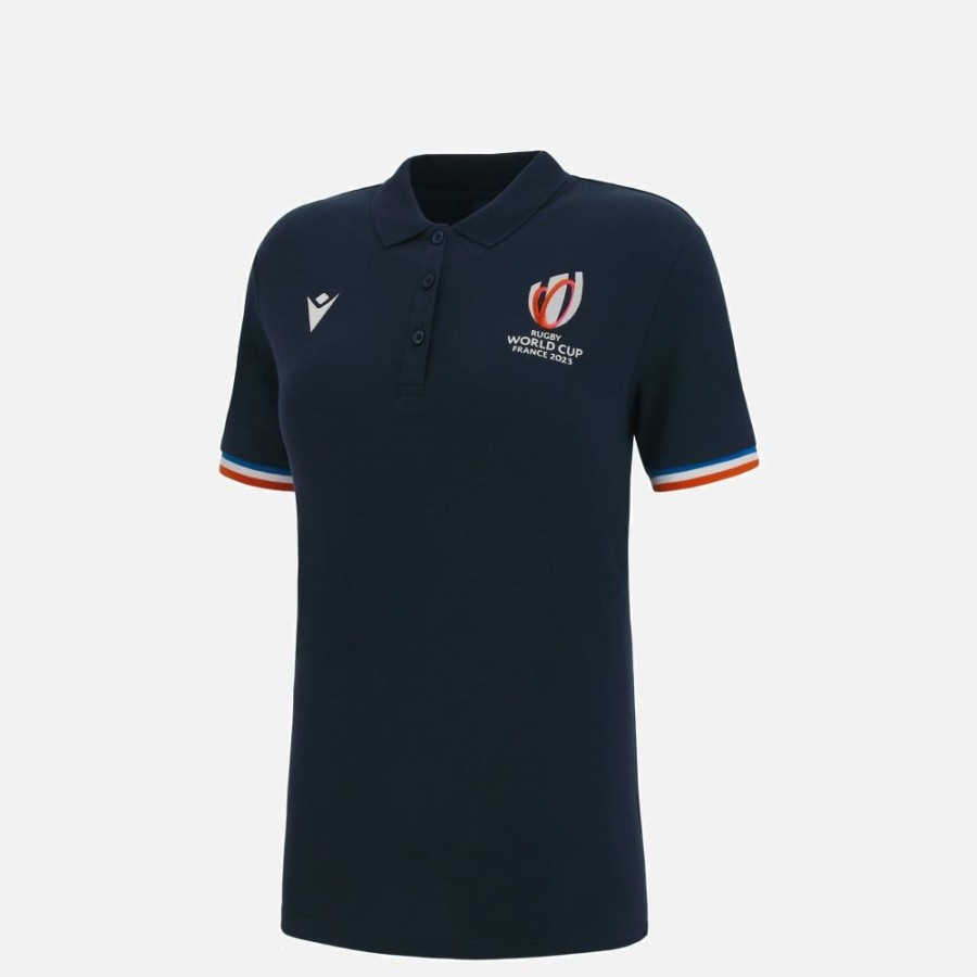 Tenues De Match Officielles Macron Rugby World Cup France 2023 | Polo Pique En Coton Enfant Rugby World Cup 2023