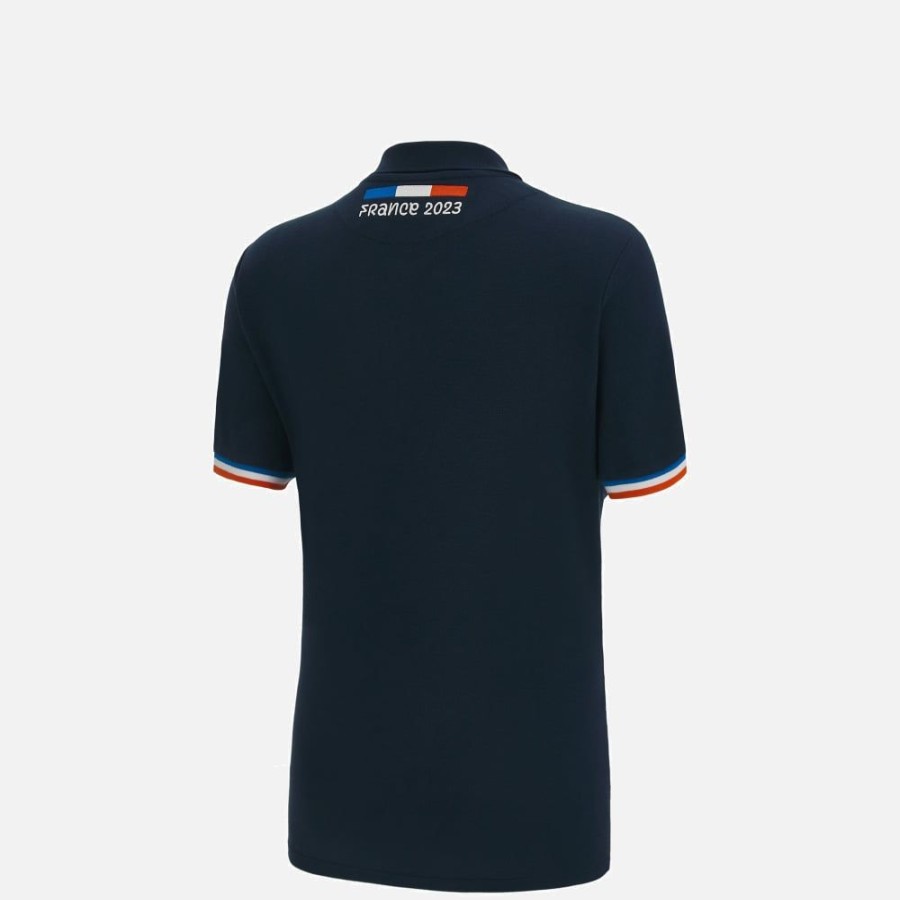 Tenues De Match Officielles Macron Rugby World Cup France 2023 | Polo Pique En Coton Enfant Rugby World Cup 2023