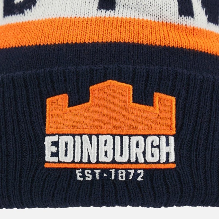 Tenues De Match Officielles Macron Edinburgh Rugby | Bonnet Avec Pompon Adulte Edinburgh Rugby 2023/24