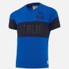 Tenues De Match Officielles Macron Federation Italienne De Rugby | Maillot Bleu Clair Ligne Supporter Fir Pour Enfant | Vetements De Sport Techniques Macron