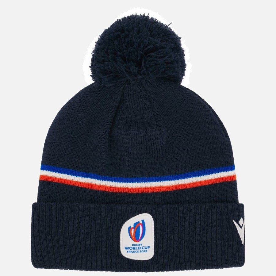 Tenues De Match Officielles Macron Rugby World Cup France 2023 | Bonnet Avec Pompon Adulte Rugby World Cup 2023