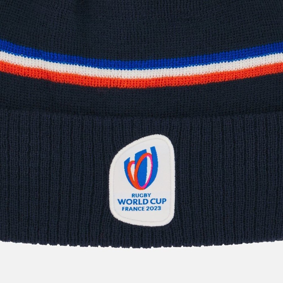 Tenues De Match Officielles Macron Rugby World Cup France 2023 | Bonnet Avec Pompon Adulte Rugby World Cup 2023