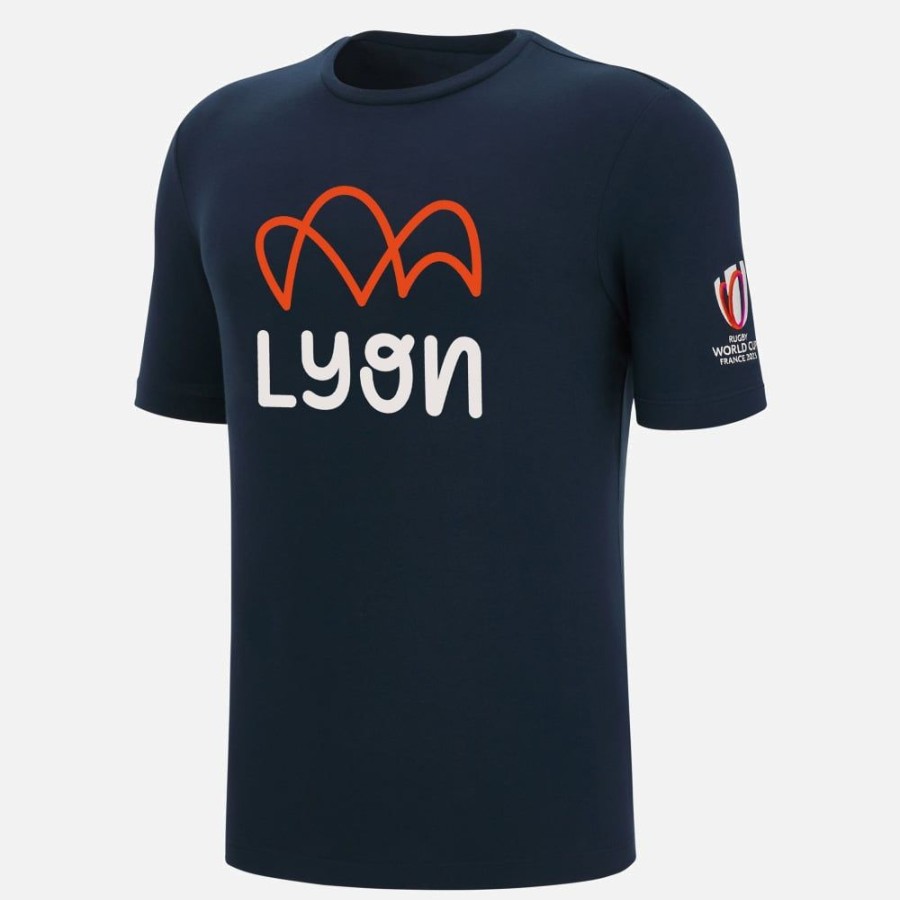 Tenues De Match Officielles Macron Rugby World Cup France 2023 | T-Shirt En Coton Adulte Rugby World Cup 2023