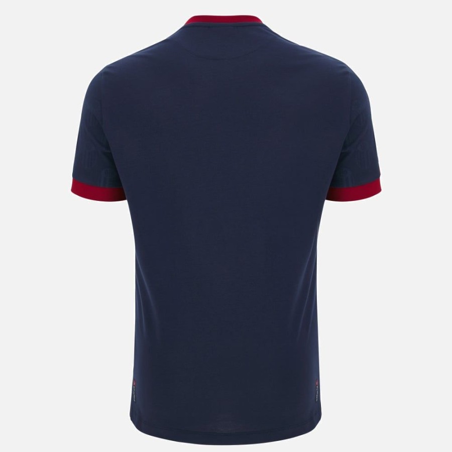 Tenues De Match Officielles Macron Bologna Fc 1909 | T-Shirt Officiel En Polycotton Adulte Bologna Fc 1909 2023/24