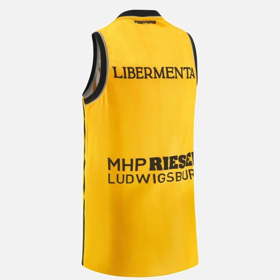 Tenues De Match Officielles Macron Mhp Riesen Ludwigsburg | Debardeur A Domicile Adulte Mhp Riesen Ludwigsburg 2023/24