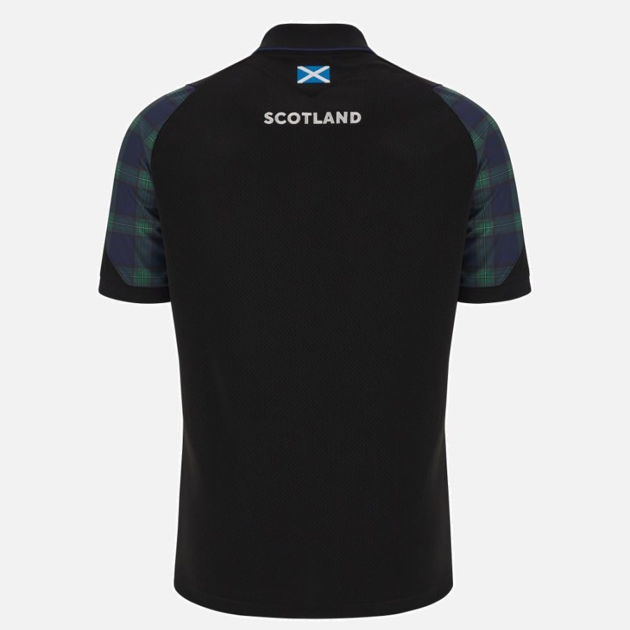 Tenues De Match Officielles Macron Ecosse Rugby | Polo De Voyage Adulte Ecosse Rugby 2023/24