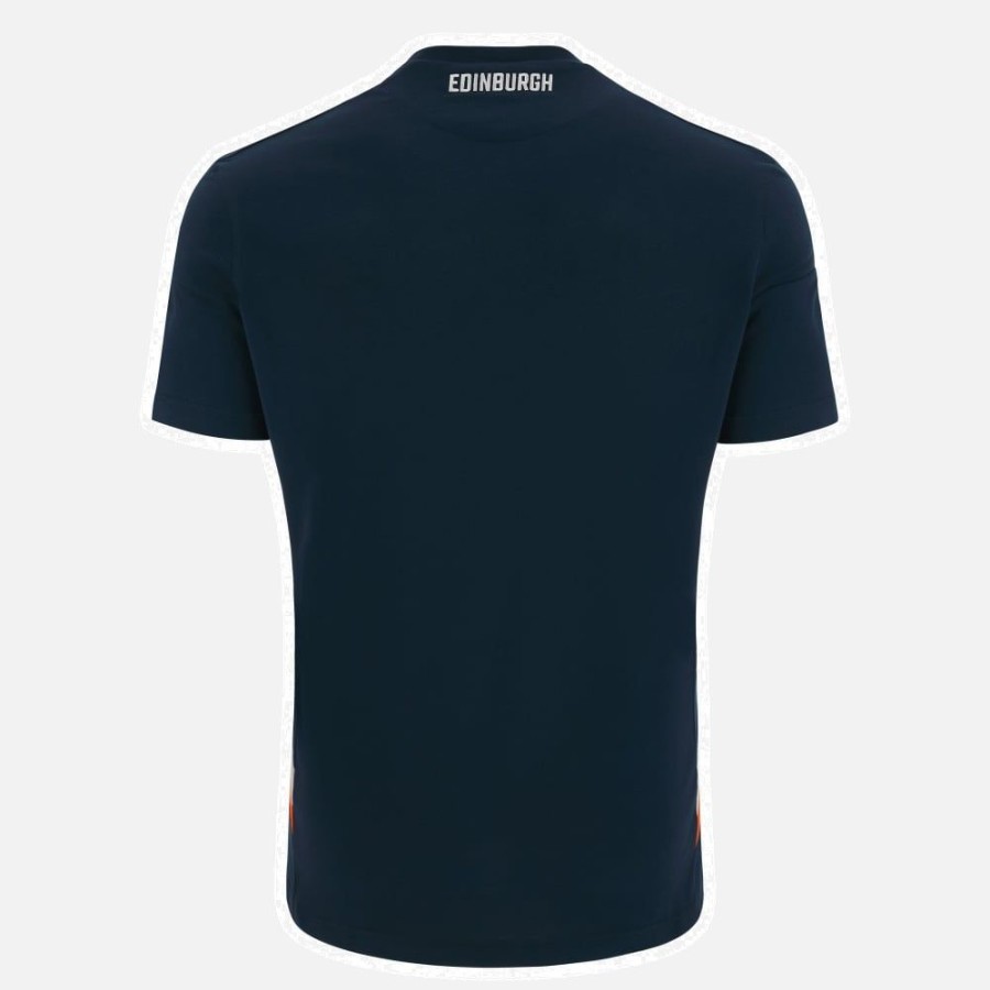 Tenues De Match Officielles Macron Edinburgh Rugby | T-Shirt De Voyage De Joueur Adulte Edinburgh Rugby 2023/24