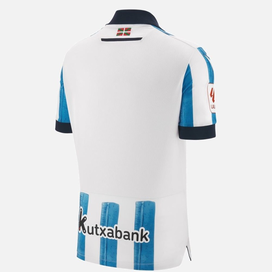 Tenues De Match Officielles Macron Real Sociedad | Maillot De Match Domicile Adulte Real Sociedad 2023/24