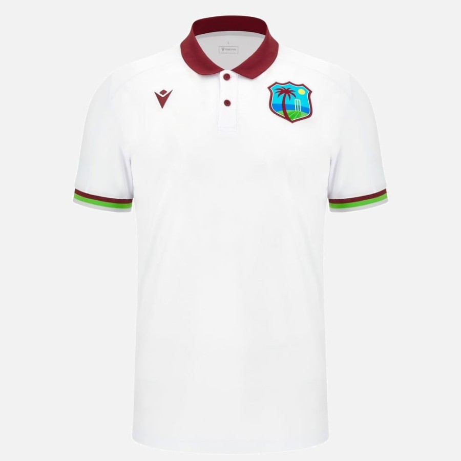 Tenues De Match Officielles Macron West Indies Cricket | Polo De Voyage Adulte West Indies Cricket 2023/24