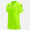 Tenues De Match Officielles Macron Arbitres Uefa | Maillot Arbitre Femme Neon Jaune Uefa 2021 | Vetements De Sport Techniques Macron