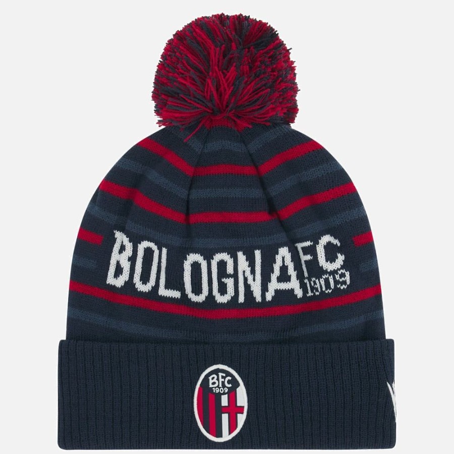 Tenues De Match Officielles Macron Bologna Fc 1909 | Bonnet Avec Pompon Adulte Bologna Fc 1909 2023/24