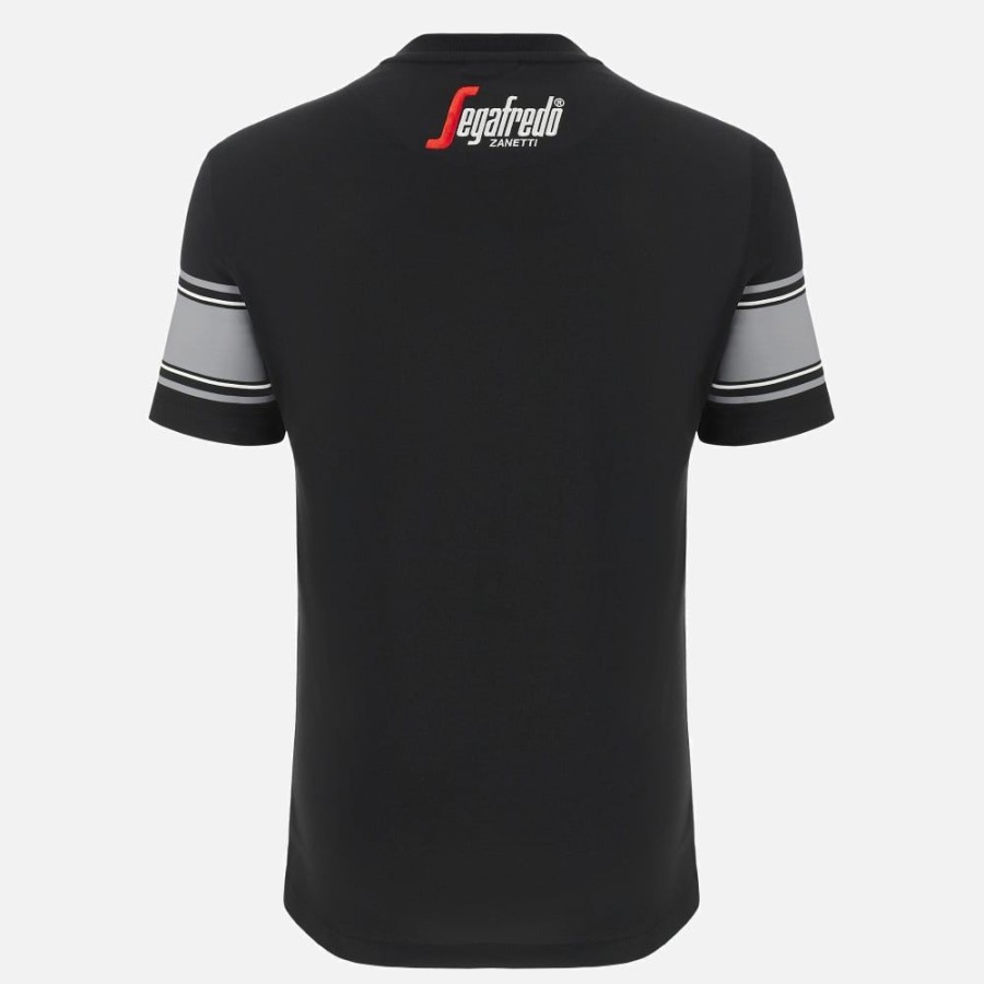 Tenues De Match Officielles Macron Virtus Segafredo Bologna | T-Shirt En Coton Ligne Supporter Adulte Virtus Segafredo Bologna 2023/24