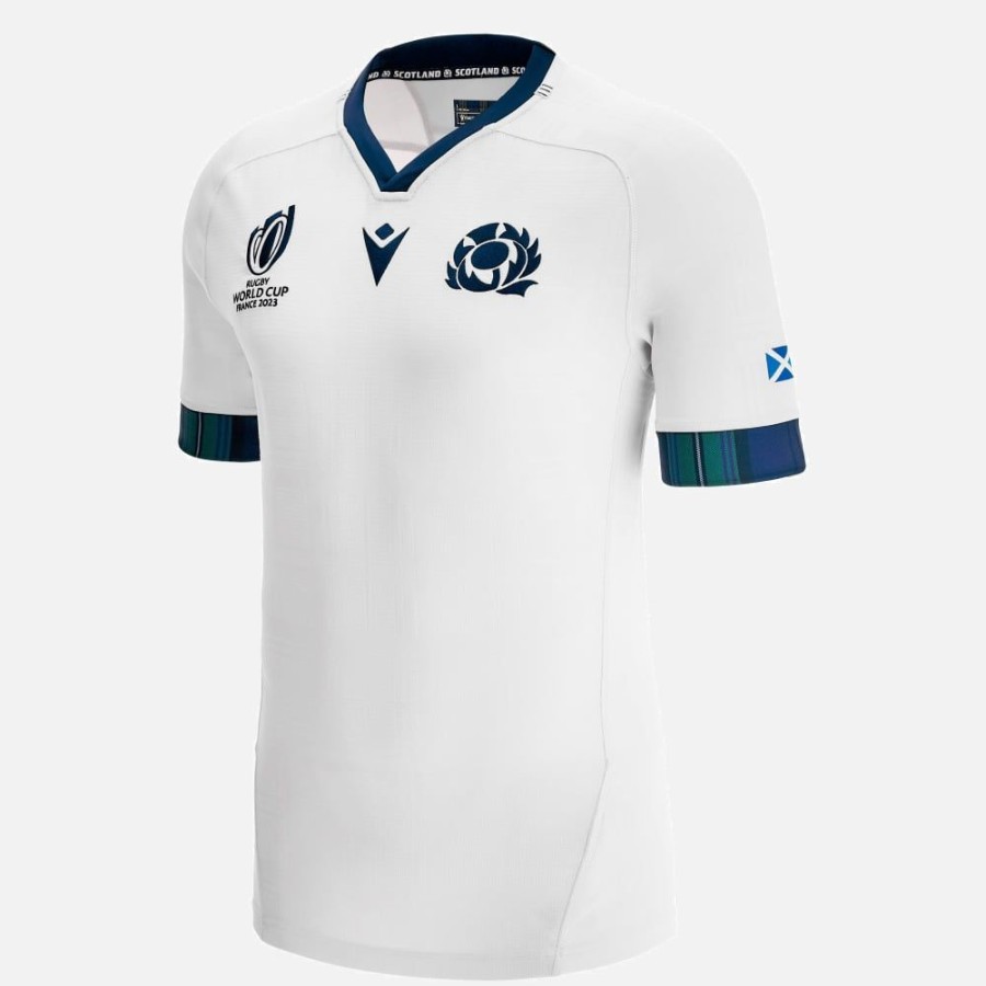 Tenues De Match Officielles Macron Ecosse Rugby | Maillot De Match Exterieur Authentic Adulte Rugby World Cup 2023 Ecosse Rugby