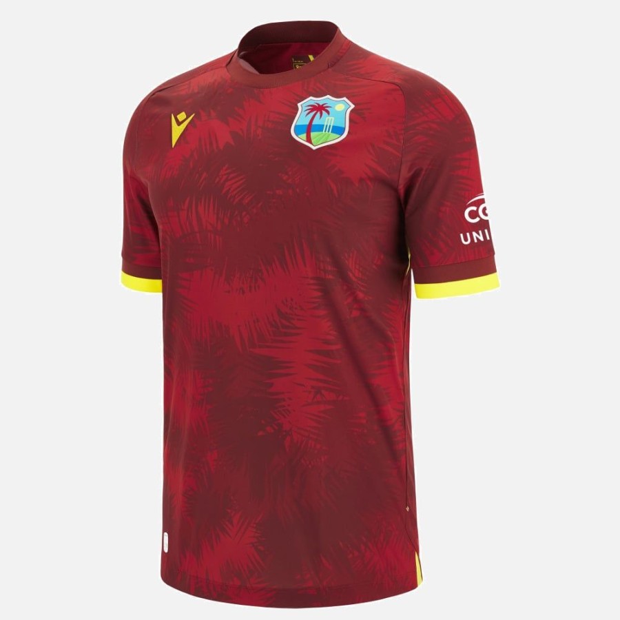 Tenues De Match Officielles Macron West Indies Cricket | Maillot Odi West Indies Cricket 2023/24